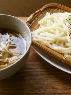秋!きのこと鶏のつけ汁*ざるうどん♪-レシピのメイン写真
