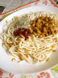 納豆+ちりめんじゃこの冷やしうどん-レシピのメイン写真