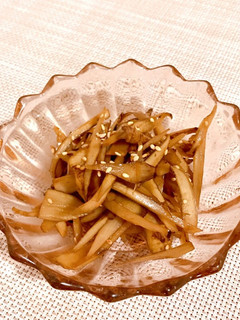 簡単♫ ザク切り きんぴらごぼう-レシピのメイン写真
