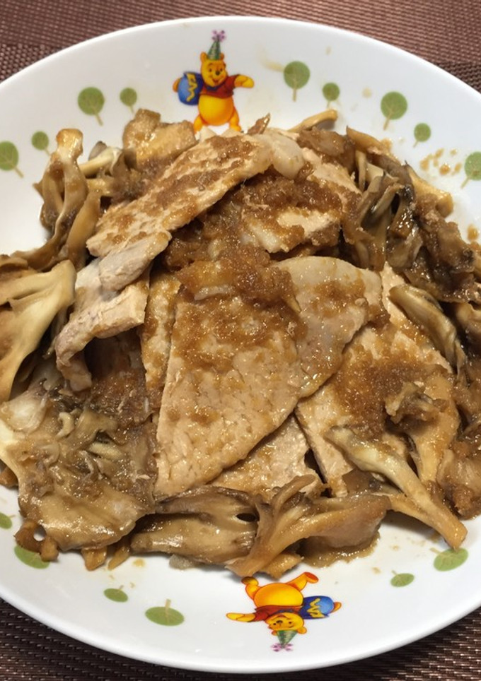 豚ロースとまいたけの生姜焼き!(^^)!-レシピのメイン写真