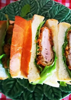 栄養も味も見た目もよし大満足のカツサンド-レシピのメイン写真