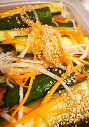 液体塩こうじであっさりオイキムチ-レシピのメイン写真