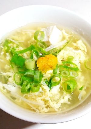 柚子香る水菜の簡単スープ-レシピのメイン写真