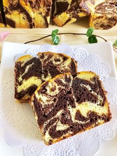 HMで簡単マーブルパウンドケーキ-レシピのメイン写真