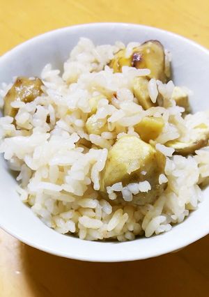 我が家の栗ごはん　栗ご飯 醤油味-レシピのメイン写真