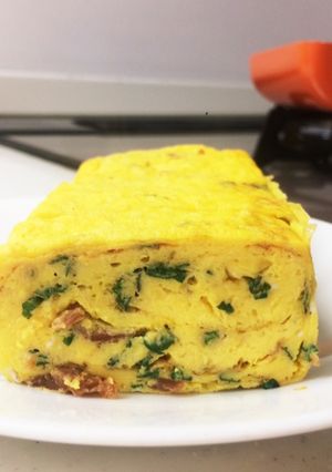 大葉と梅のだし巻き玉子-レシピのメイン写真
