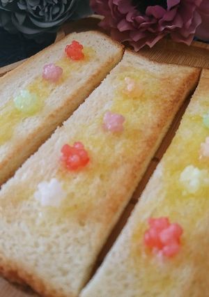 かわいい♥️金平糖シュガーバタートースト-レシピのメイン写真