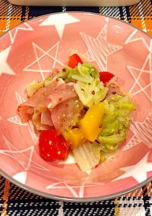 即完成☆白菜と生ハムのマスタードマリネ-レシピのメイン写真