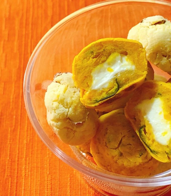 レンチンかぼちゃとさつまいもの野菜団子-レシピのメイン写真