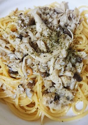 風味抜群！きのこクリームパスタ♪-レシピのメイン写真