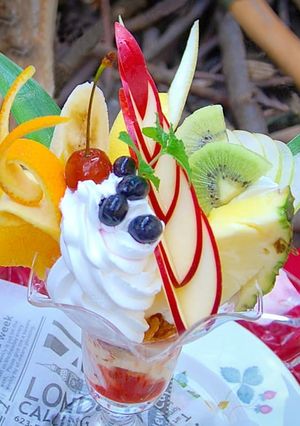 昭和のフルーツパフェ-レシピのメイン写真