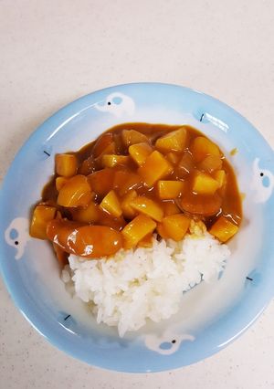 あるもので、朝のお子さま時短カレー-レシピのメイン写真