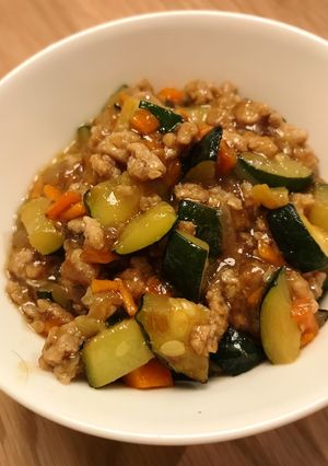 和風＊ズッキーニと豚の炒め煮-レシピのメイン写真