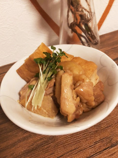 市販タレで時短♡厚揚げと鶏肉の生姜風煮物-レシピのメイン写真