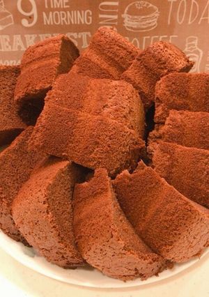 ジプロックで簡単、チョコシフォンケーキ!-レシピのメイン写真