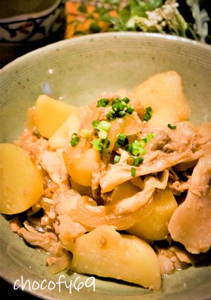 ツナと舞茸の醤油麹肉じゃが♡作り置きにも-レシピのメイン写真