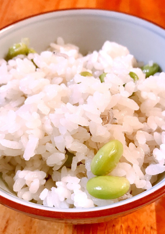 枝豆とじゃこの炊き込みご飯-レシピのメイン写真