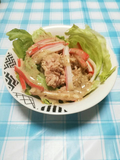 レタスとツナのサラダ-レシピのメイン写真