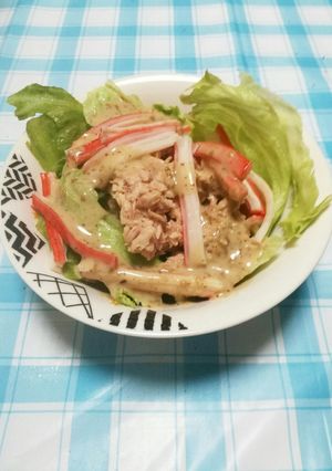 レタスとツナのサラダ-レシピのメイン写真
