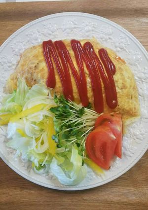 お昼ごはん！オムライス-レシピのメイン写真
