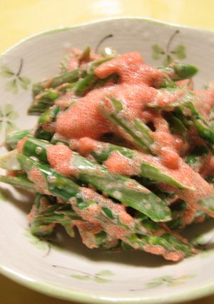 和えるだけで感激の味！アスパラ明太和え-レシピのメイン写真