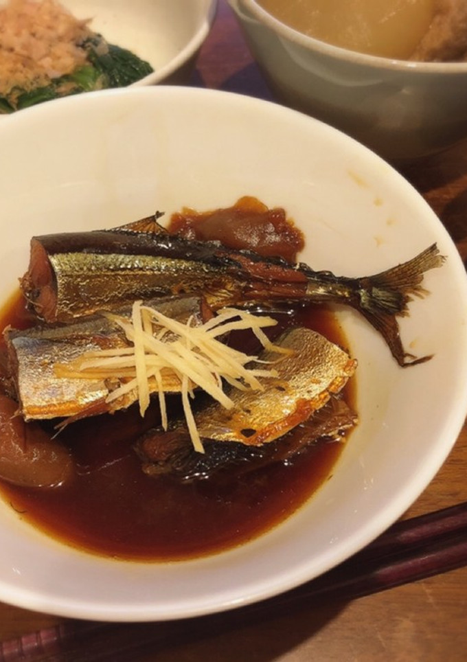 骨まで食べれる！秋刀魚の梅煮-レシピのメイン写真