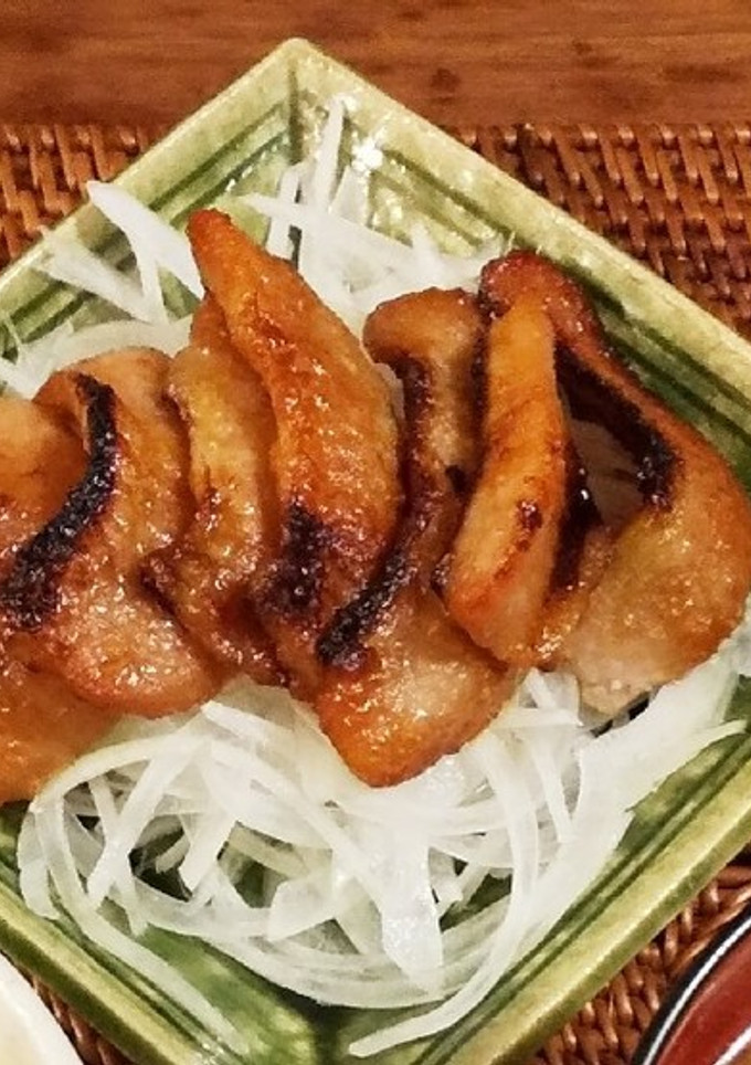 豚トロの味噌漬け焼き（魚焼きグリル使用）-レシピのメイン写真