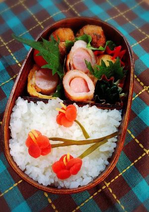 ＊超簡単キャラ弁＊梅弁-レシピのメイン写真