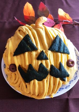 ハロウィンに♡立体おばけカボチャケーキ-レシピのメイン写真