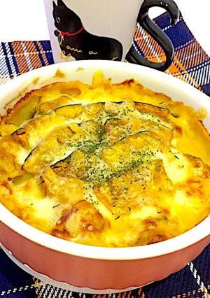 糀甘酒でほんのり甘い☆パンプキングラタン-レシピのメイン写真
