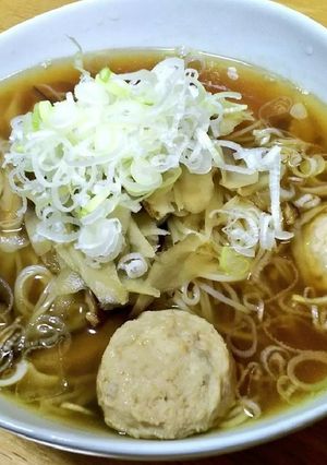 【半調理食材】鶏団子とごぼうの温麺-レシピのメイン写真