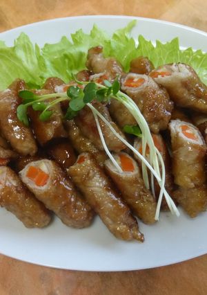 オタネ人参(高麗人参)の肉巻照り焼き-レシピのメイン写真