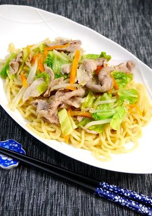 簡単！汁なし☆焼きラーメン-レシピのメイン写真