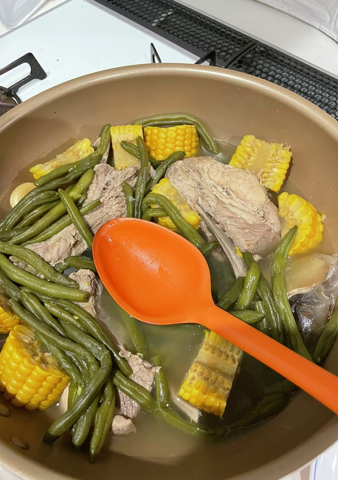 スペアリブとインゲンととうもろこしの塩煮-レシピのメイン写真