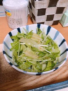 水菜とたくあんのサラダ-レシピのメイン写真