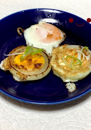 簡単!便利!お弁当に可愛いオニオンエッグ-レシピのメイン写真