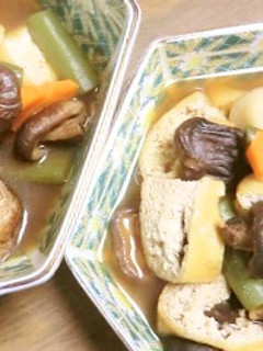 さく(におさく)と栃尾揚げの煮物-レシピのメイン写真