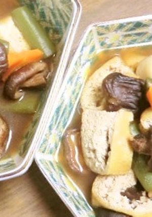 さく（におさく）と栃尾揚げの煮物-レシピのメイン写真