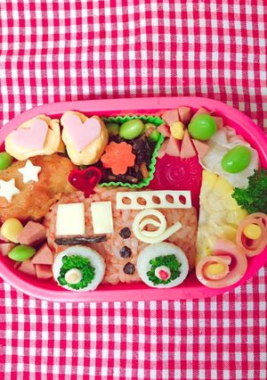 消防車 キャラ弁 デコ弁-レシピのメイン写真