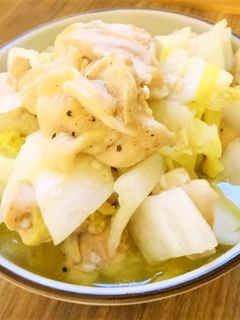 白菜と鶏の塩麹炒め-レシピのメイン写真