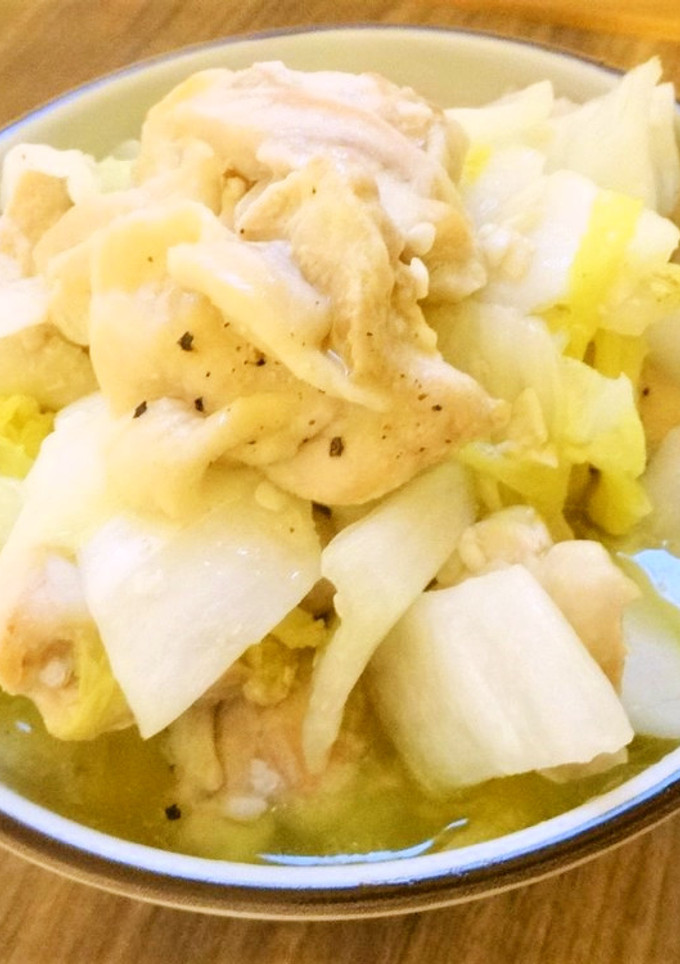 白菜と鶏の塩麹炒め-レシピのメイン写真
