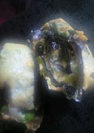 韓国のり・ネギ・ごまの卵焼き-レシピのメイン写真