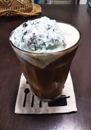 チョコミント珈琲フロート-レシピのメイン写真