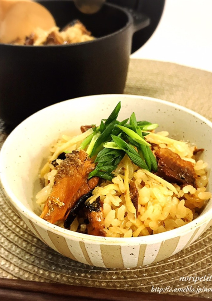 <らくウマ♪>さんまの炊き込みご飯-レシピのメイン写真