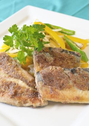 秋刀魚の粒マスタード焼き♪-レシピのメイン写真