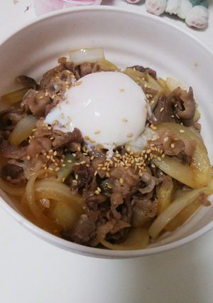 レンジで簡単☆玉ねぎたっぷり牛丼-レシピのメイン写真