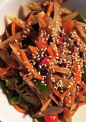 冷蔵庫の残り物で野菜きんぴら-レシピのメイン写真