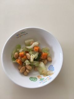 【保育園給食】簡単☆大豆と野菜のごま和え-レシピのメイン写真
