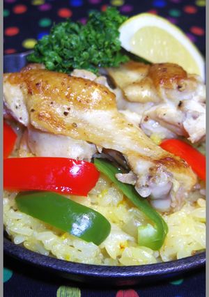 炊飯器で簡単！肉マニアの手羽元パエリア！-レシピのメイン写真