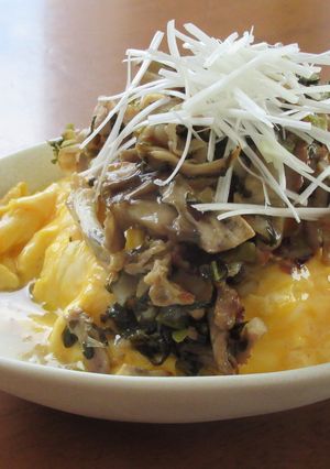 豚肉と高菜漬けとトロトロ卵のあんかけ丼-レシピのメイン写真